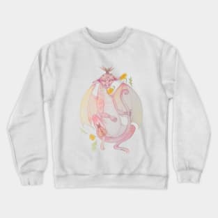 Pink Sleeping Dragon Crewneck Sweatshirt